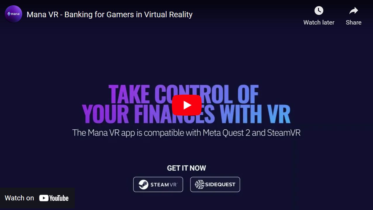"Mana Interactive Announces Virtual Reality Banking App, Mana VR